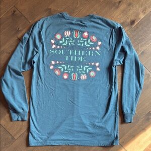 Southern Tide Blue Crew Neck Tee